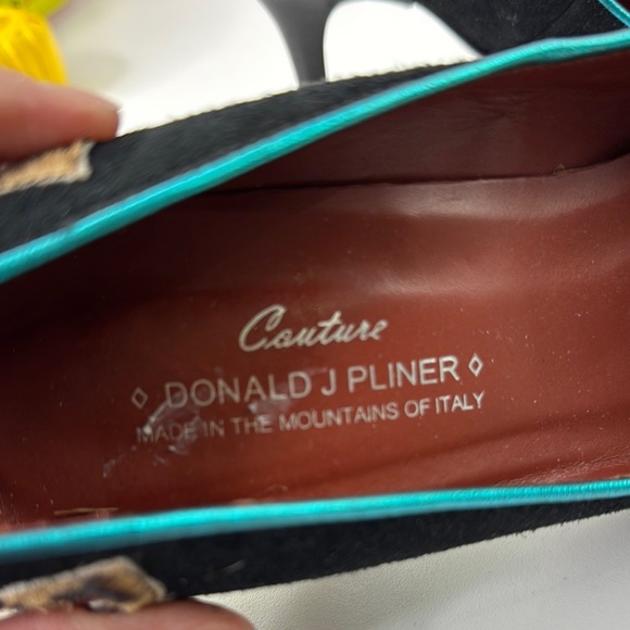 Couture Donald J. Pliner Fabulous Animal Print Heels Women's Shoes size 9 - Picture 9 of 14